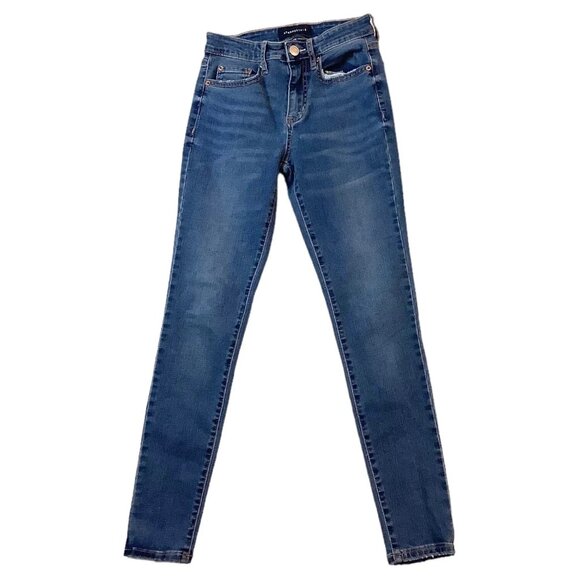 Aeropostale High Rise Jegging Blue Denim Jeans Stretch Womens Size 0 - Picture 1 of 9